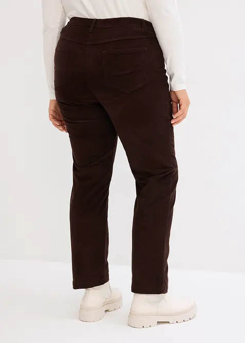 Stretch corduroy broek, straight, bonprix