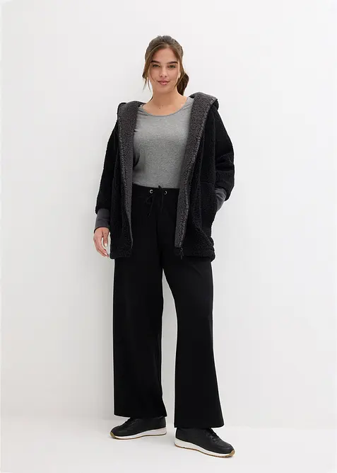 Teddy fleece vest, oversized, bonprix