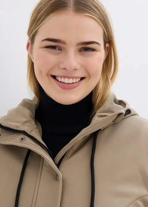 Super stretch softshell parka, waterafstotend, bonprix