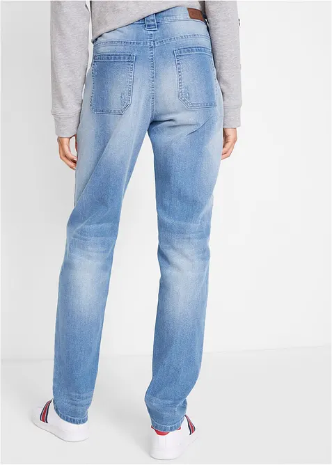Comfort stretch boyfriend jeans, mid waist, bonprix