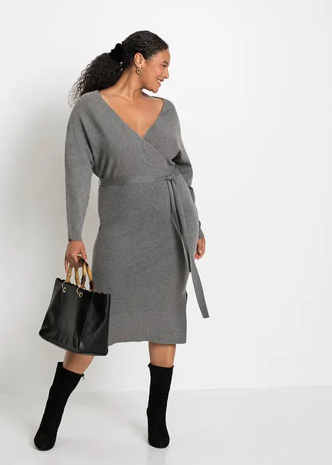 Gebreide jurk van soepele viscose, bonprix