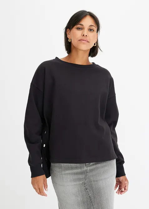 Oversized sweater van biologisch katoen, bonprix