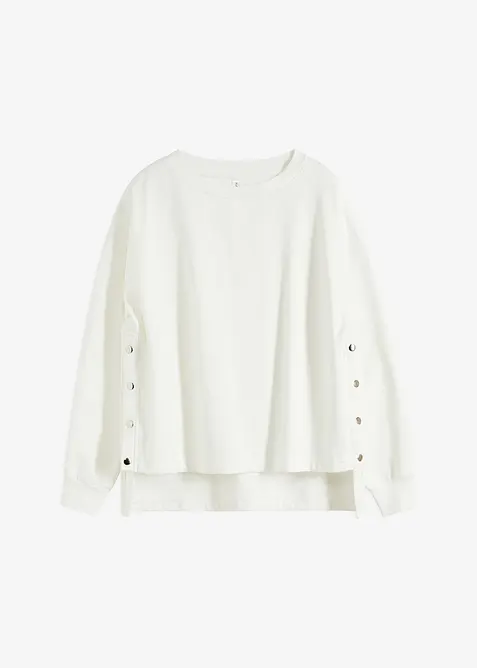 Oversized sweater van biologisch katoen, bonprix