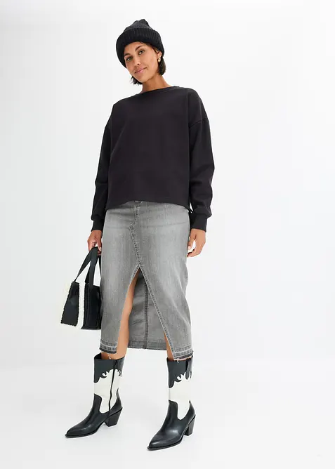 Oversized sweater van biologisch katoen, bonprix