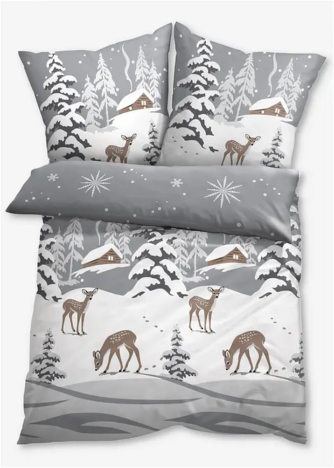 Dekbedovertrek met ree&euml;n, bonprix