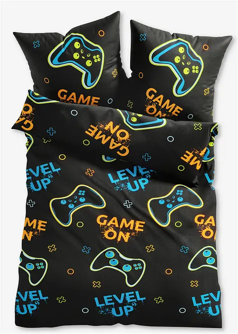 Dekbedovertrek met gamerprint, bonprix