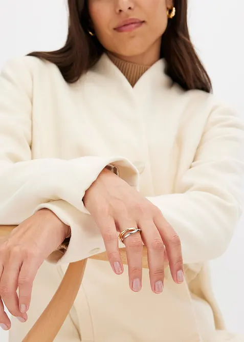 Ring van edelstaal in tricolor, bonprix