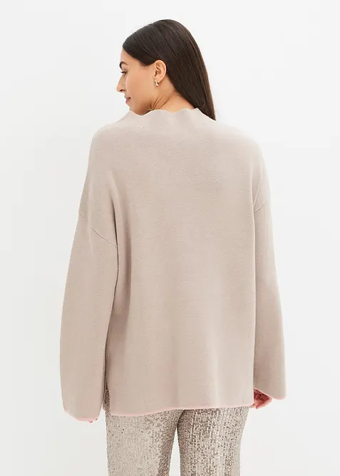 Reversibel trui van fijne knitwear, bonprix