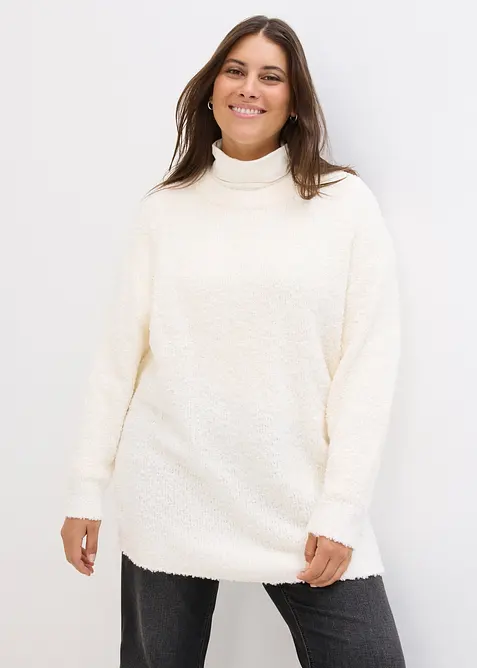 Oversized trui van boucl&eacute;, bonprix