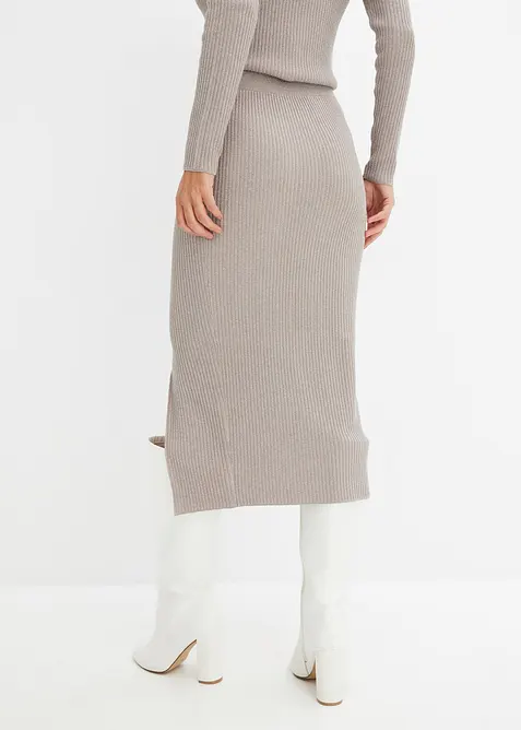 Gebreide rok in een zachte viscosemix, bonprix