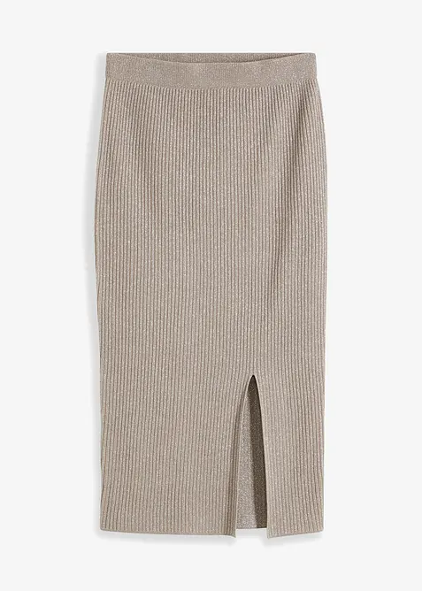 Gebreide rok in een zachte viscosemix, bonprix