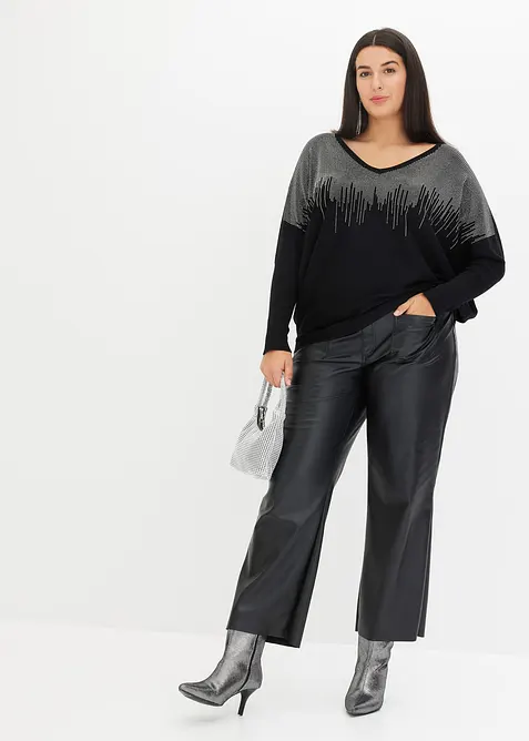 Trui met strass, bonprix