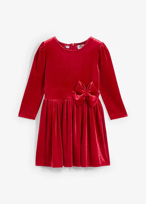 Meisjes jurk van fluweel, bonprix