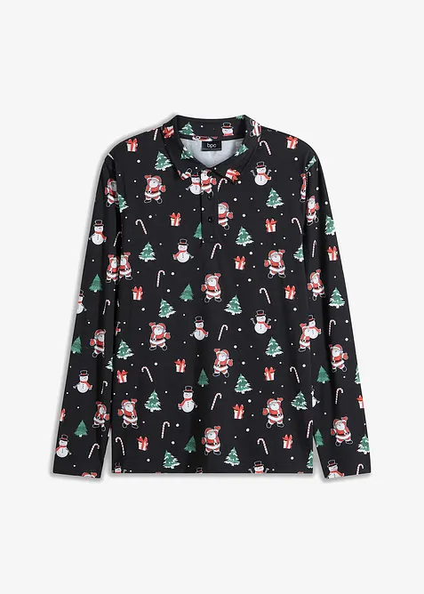 Poloshirt met kerstmotief, bonprix