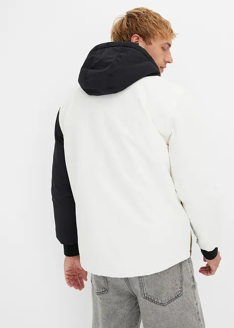 Winterjas in colorblocking met capuchon, bonprix