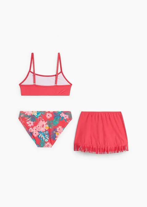 Meisjes bikini en rokje (3-dlg. set), bonprix