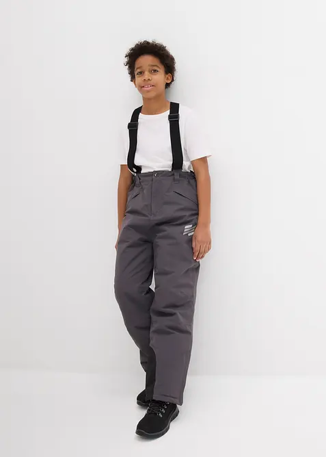 Waterdichte skibroek met bretels, warm gevoerd, bonprix
