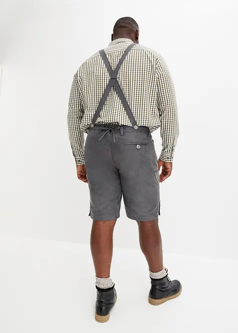 Tiroler bermuda van imitatieleer, bonprix