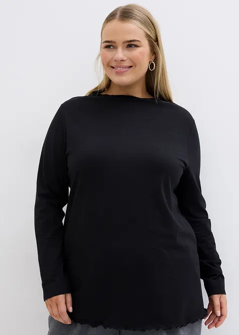 Longsleeve in een katoenmix, bonprix