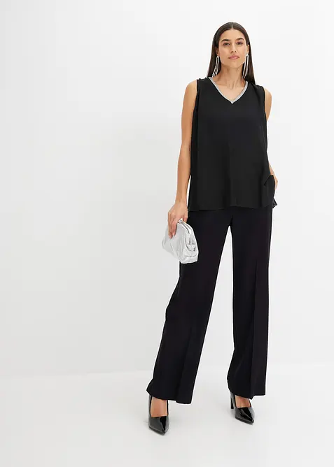 Lichte Marlene Dietrich broek met viscose, bonprix