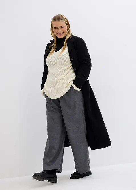 Oversized trui van een wolmix, bonprix