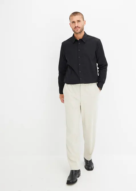 Stretch overhemd met lange mouwen, regular fit, bonprix