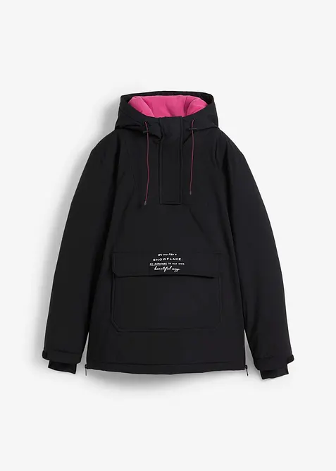 waterdichte outdoor instap ski-jas met fleece voering, oversized, bonprix
