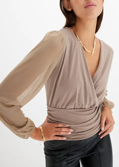 Choker en armband (2-dlg. sieradenset) van messing, bonprix