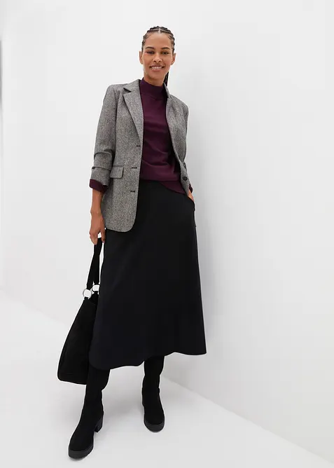 Midi rok van viscosemix, bonprix