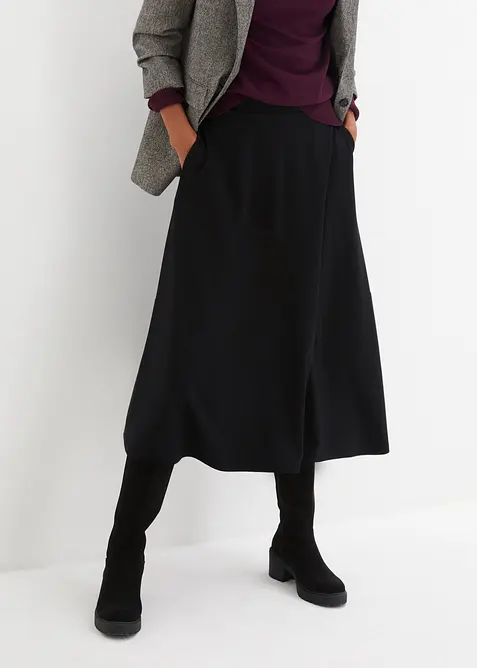 Midi rok van viscosemix, bonprix