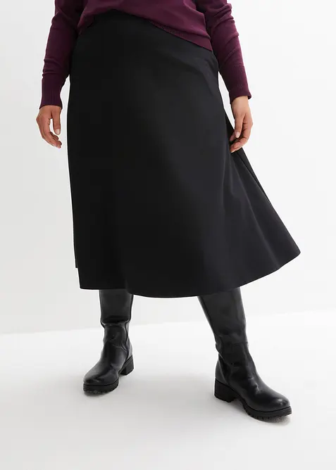 Midi rok van viscosemix, bonprix