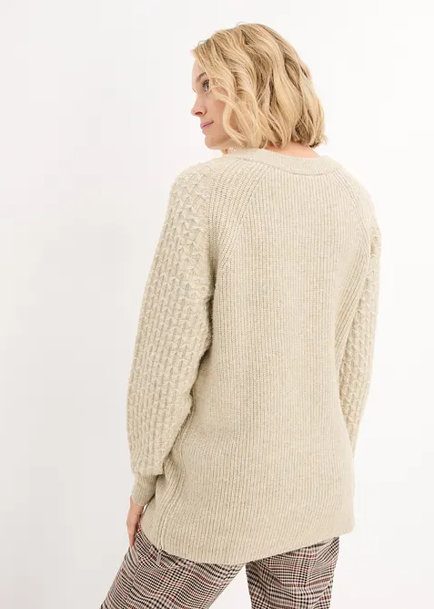 Warme 2-in-1 zwangerschapstrui / voedingstrui, bonprix