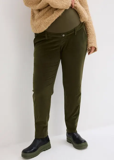 Corduroy broek in een biologische katoenmix, loose fit, bonprix