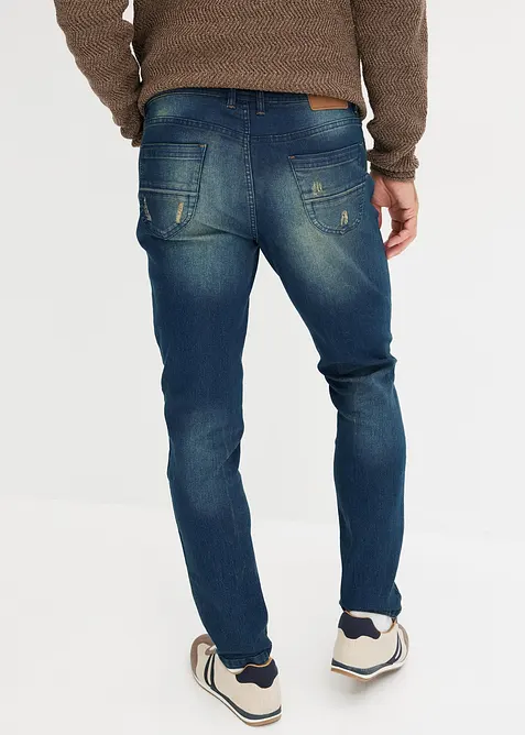 Lichte slim fit stretch jeans, straight, bonprix