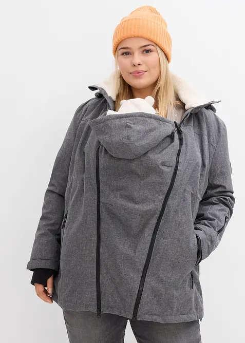 Knuffelzachte 3-in-1 zwangerschapsjas / draagjas, bonprix