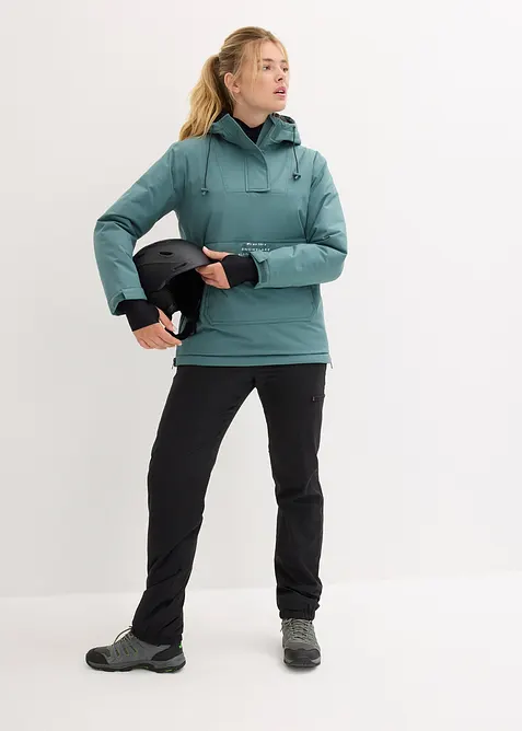 waterdichte outdoor instap ski-jas met fleece voering, oversized, bonprix
