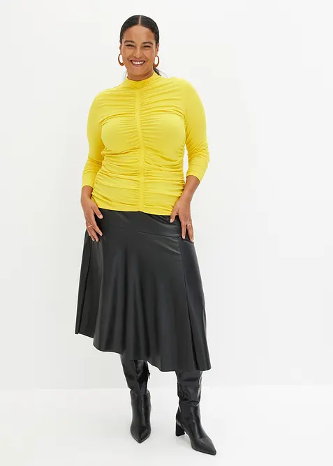 Shirt met plooitjes, bonprix