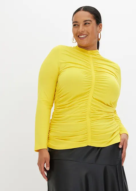 Shirt met plooitjes, bonprix