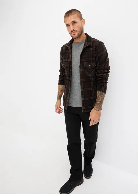 Fleece jas met opstaande kraag, bonprix