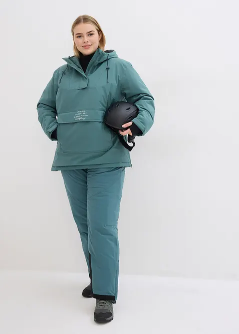 waterdichte outdoor instap ski-jas met fleece voering, oversized, bonprix