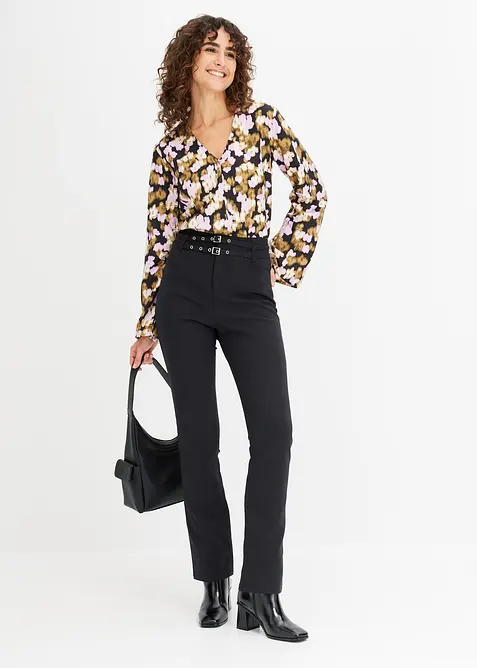 Stretch broek van katoen (2-dlg. set), bonprix