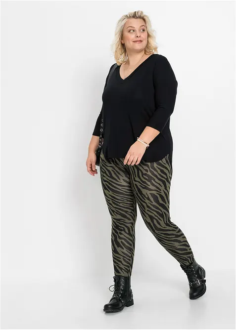 Shirt in een mix van viscose en elastan, bonprix