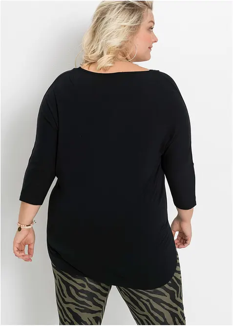 Shirt in een mix van viscose en elastan, bonprix
