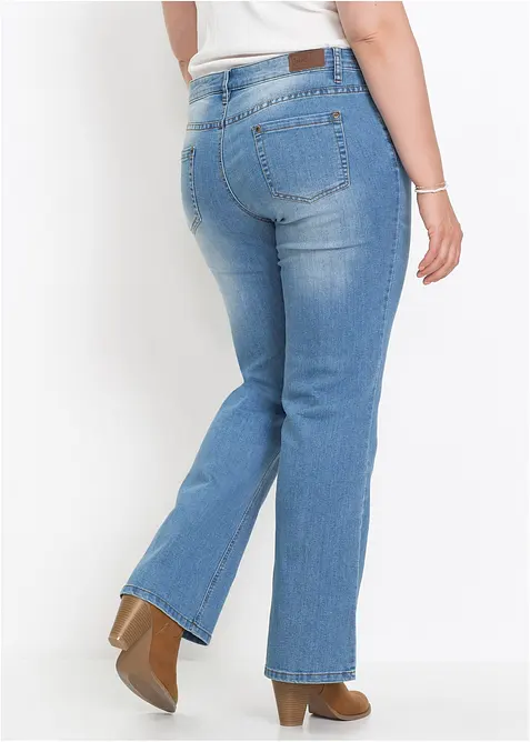 Comfort stretch jeans, bootcut, mid waist, bonprix
