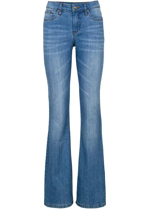 Comfort stretch jeans, bootcut, mid waist, bonprix