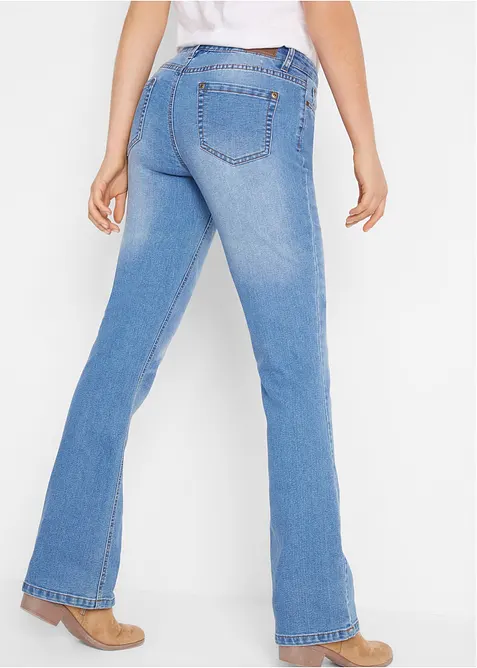 Comfort stretch jeans, bootcut, mid waist, bonprix