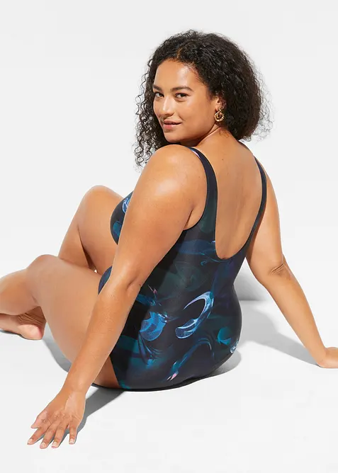 Corrigerend badpak met rimpels, licht corrigerend, bonprix