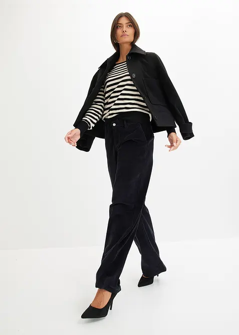 Wijde corduroy broek, bonprix