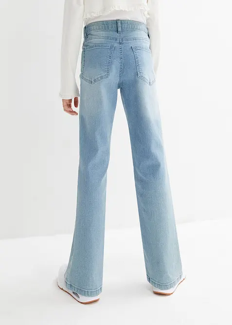 Bootcut meisjes jeans, mid waist, bonprix