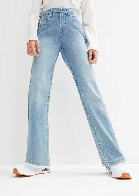 Bootcut meisjes jeans, mid waist, bonprix